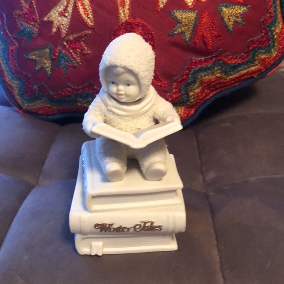 Vintage Dept. 56 Sno Babies Winter Tales Ceramic Figurine Music 🎶 Box - Picture 8 of 17